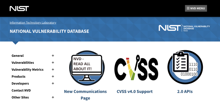 NIST: The National Vulnerability Database (NVD)